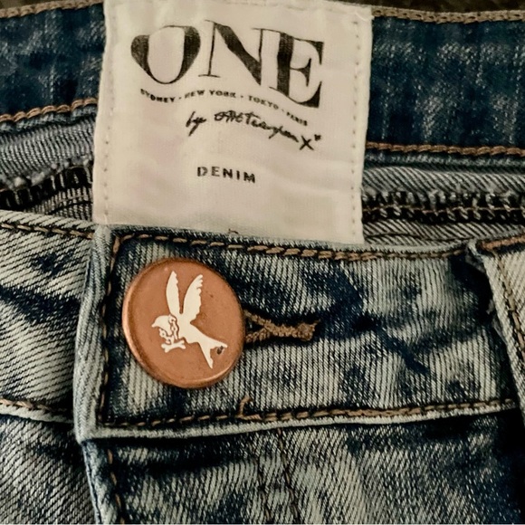 One Teaspoon Yard Birds Women's Light Blue Skinny Jeans - Picture 14 of 15